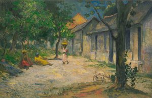 Pueblo en Martinica de Paul Gauguin